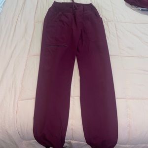3 Wine scrub pants